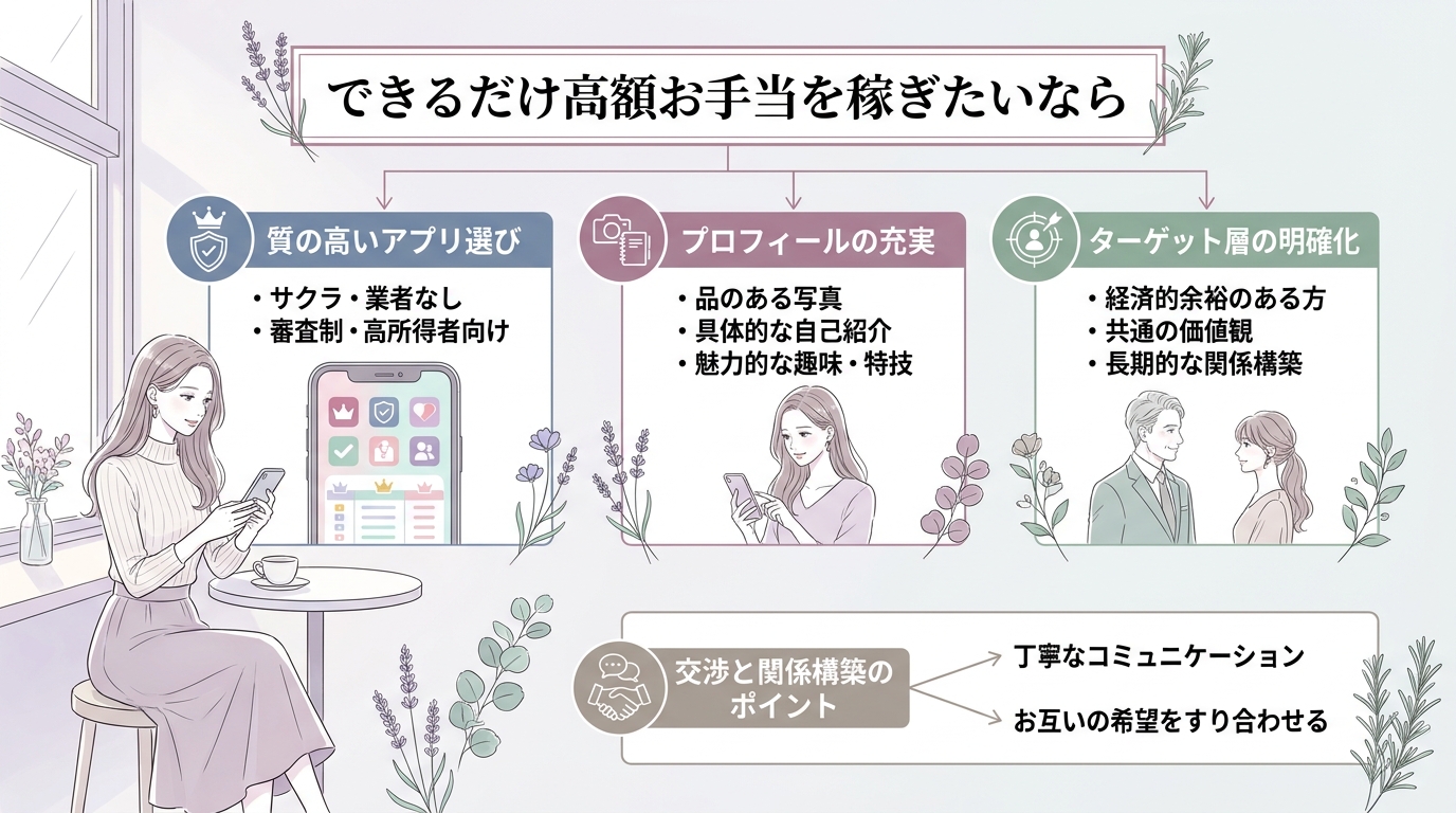 できるだけ高額お手当を稼ぎたいなら