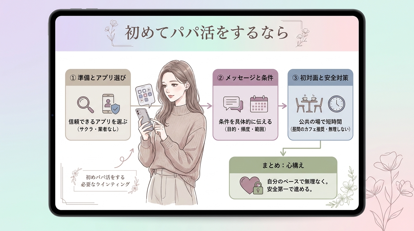 初めてパパ活をするなら
