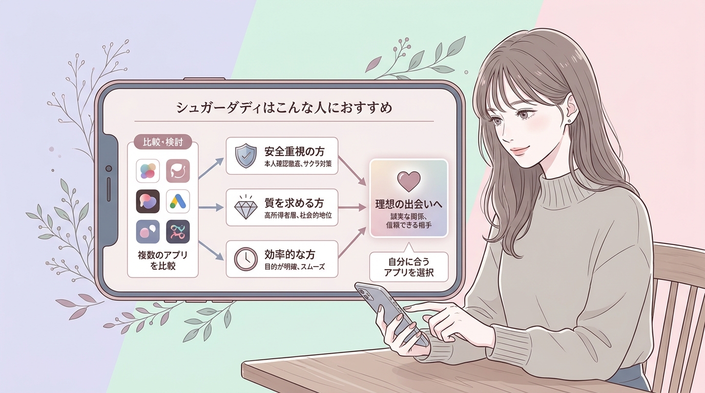シュガーダディはこんな人におすすめ